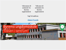 Tablet Screenshot of byremoungdomsskole.no